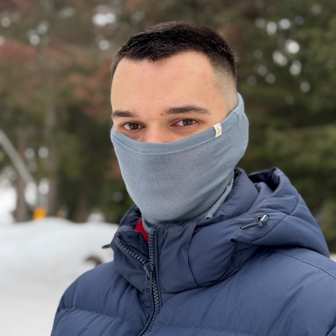 Шал тип тръба от 100% фино мерино