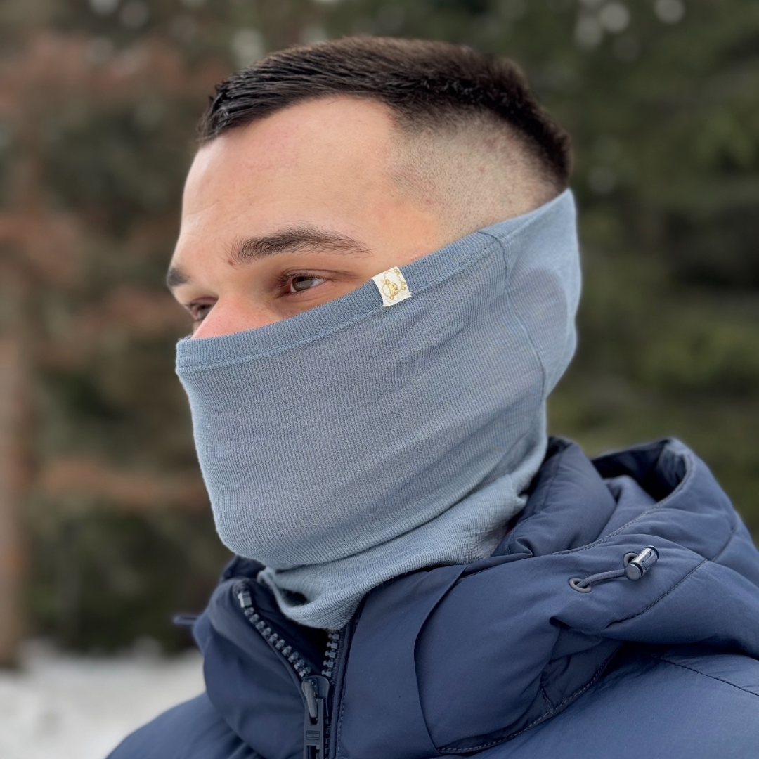 Шал тип тръба от 100% фино мерино