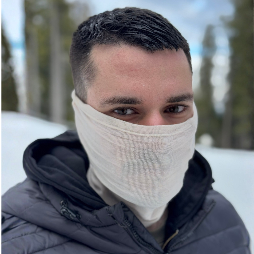 Шал тип тръба от 100% фино мерино