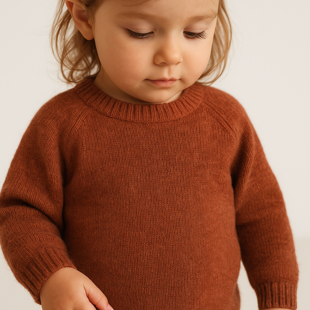 Soft children's sweater made of merino wool