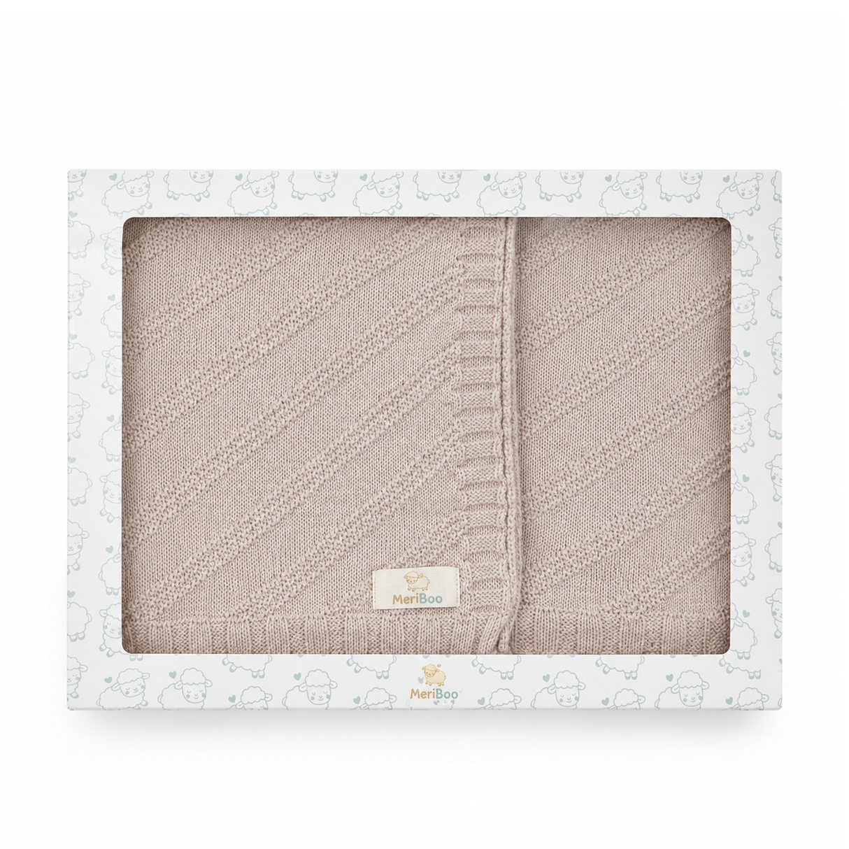 Păturică luxoasă pentru bebeluși din 100% lână merino certificată