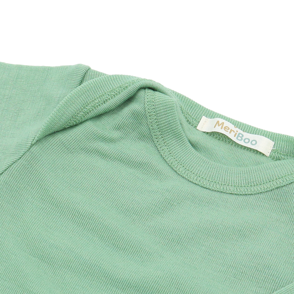 Set de 3 body-uri cu mânecă lungă și decolteu rotund, confecționate din lână merinos 100% organică