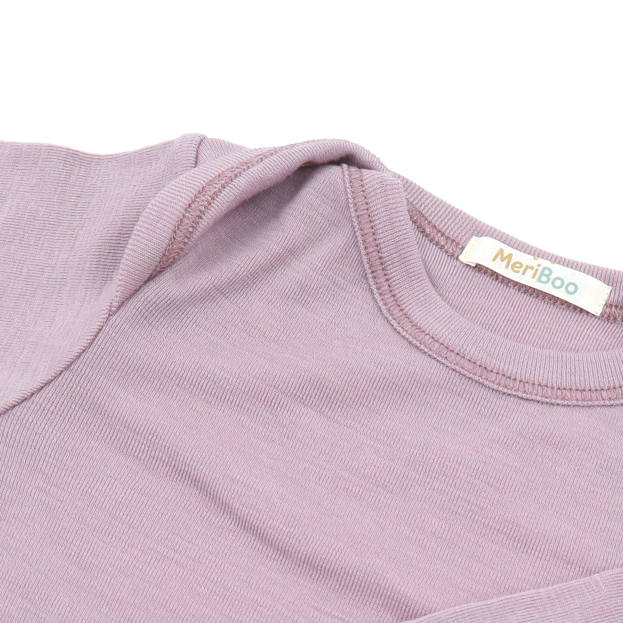 Боди с къс ръкав от 100% сертифицирано фино мерино