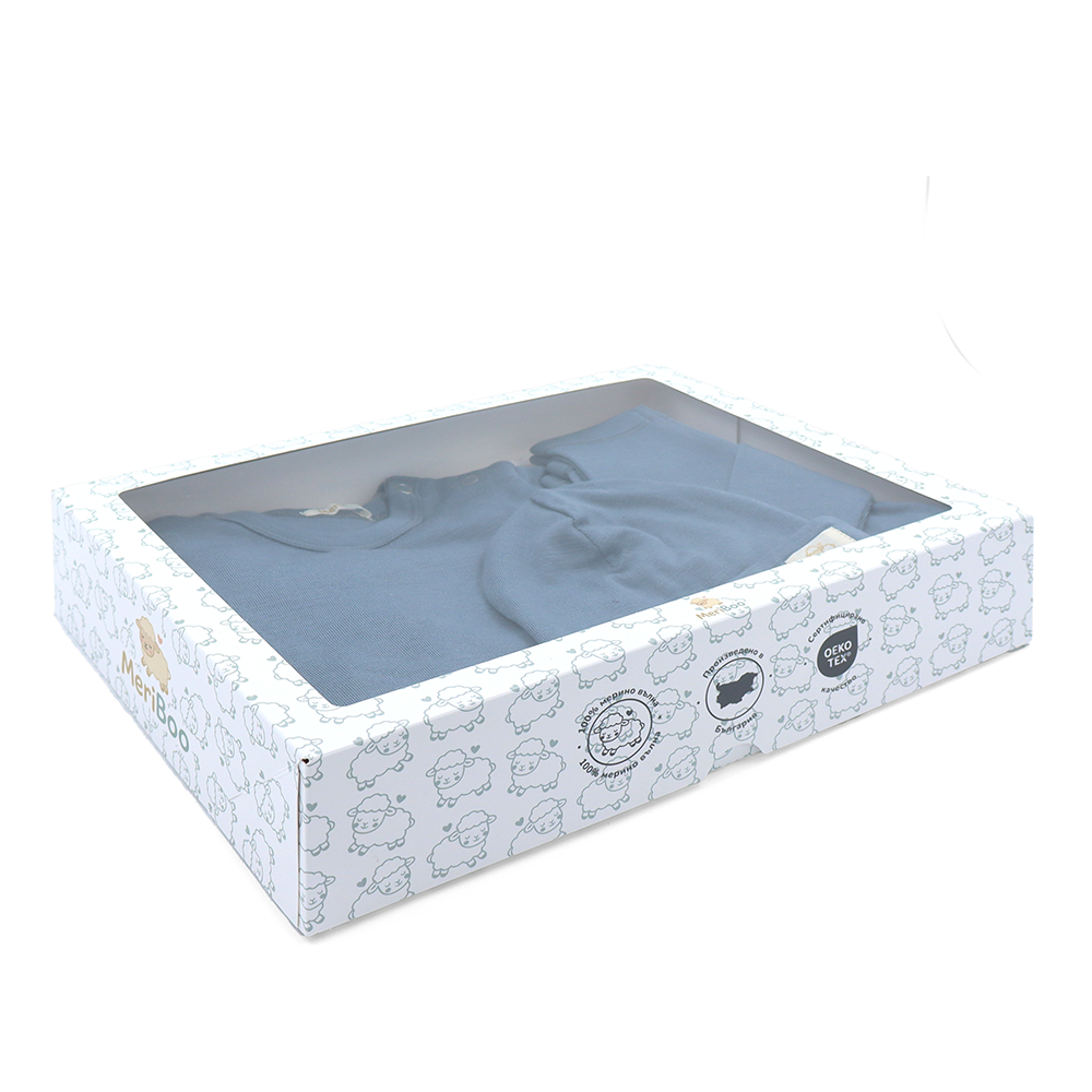 Комплект за изписване от сертифицирано финно мерино "Newborn Essentials Plus"