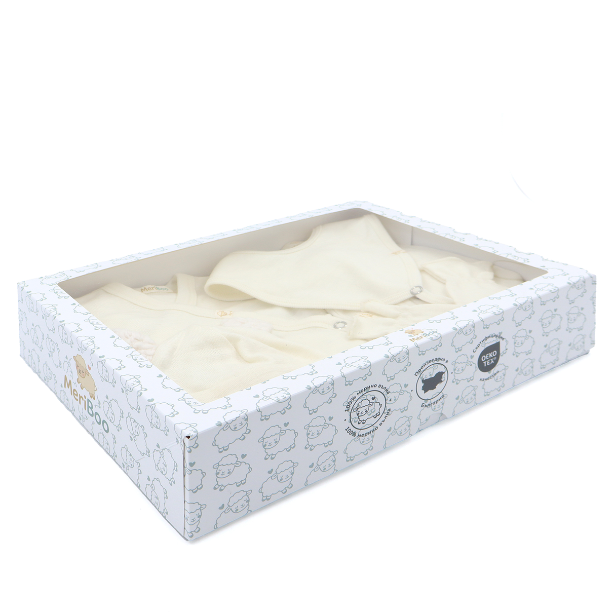 Комплект за изписване от 100% сертифицирано фино мерино