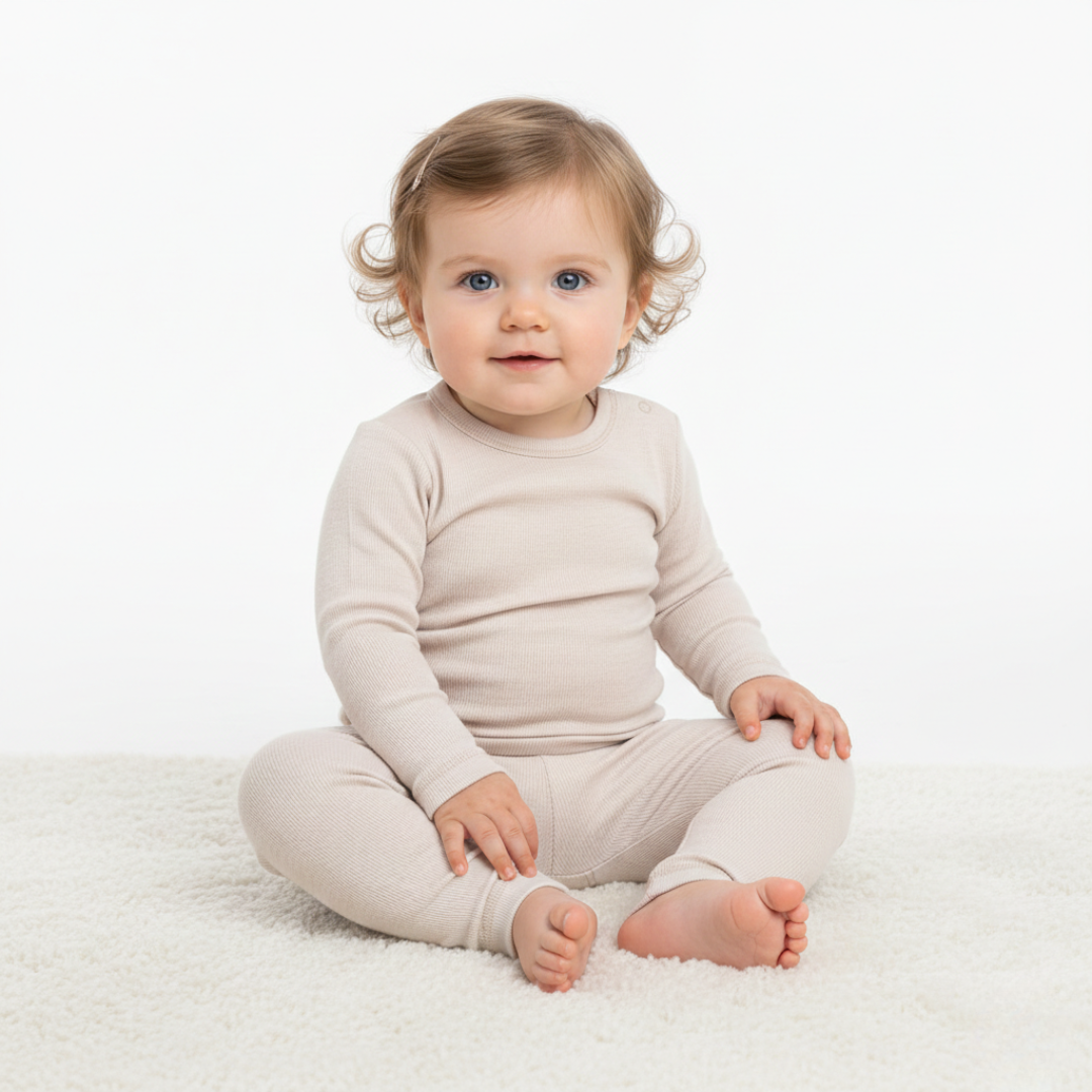 Комплкет от 3 броя блуза с дълъг ръкав от 100% сертифицирано фино мерино