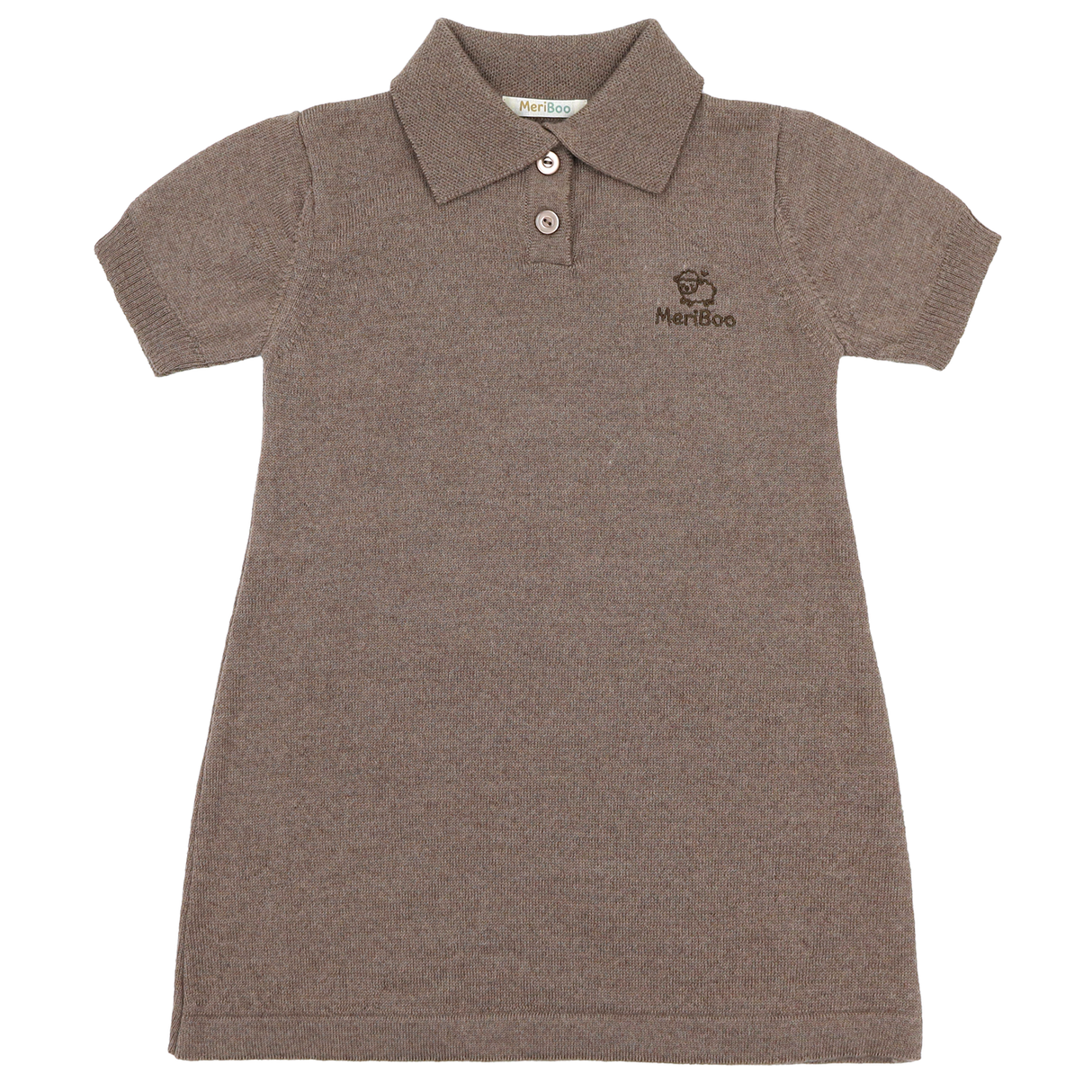 Rochiță tricotată din 100% lână merino organică