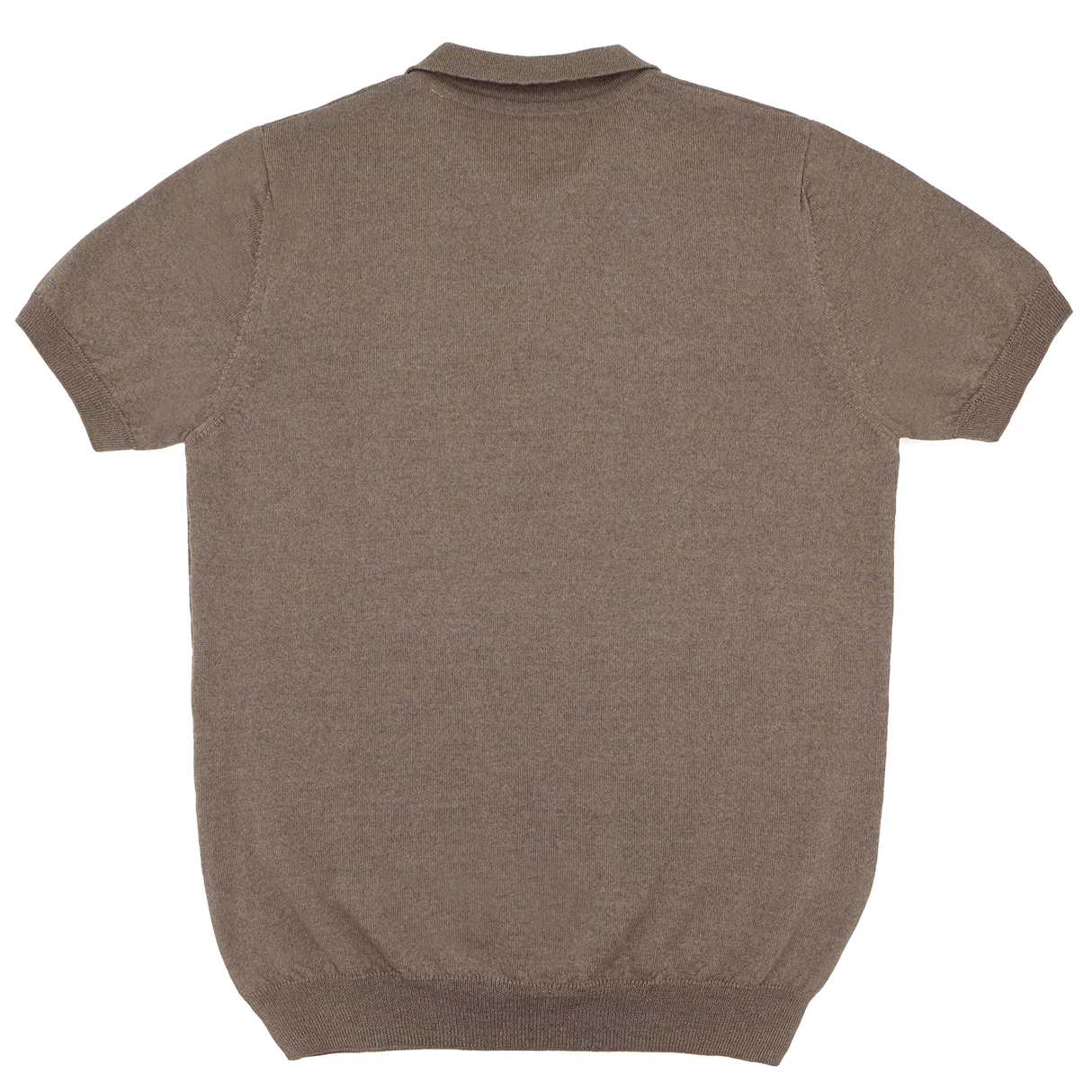 Men's knitted merino wool polo shirt
