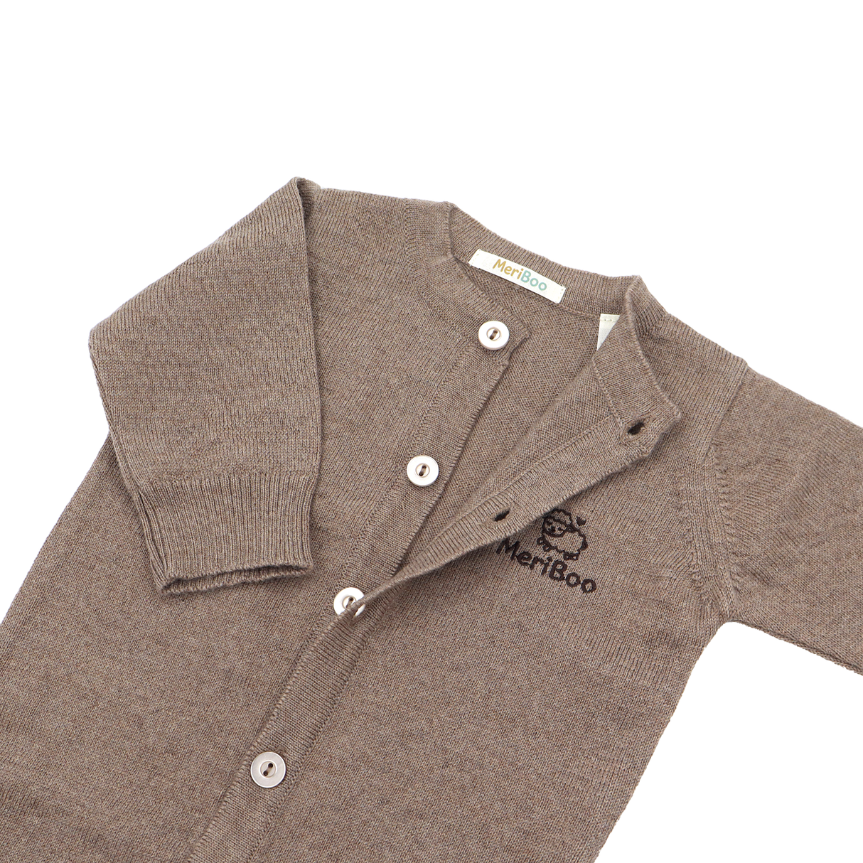 Плетен гащеризон (ромпър) от 100% органична мериносова вълна