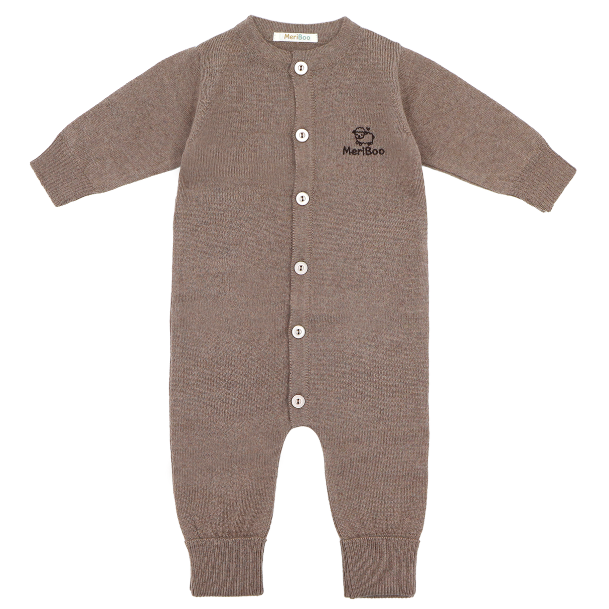 Плетен гащеризон (ромпър) от 100% органична мериносова вълна