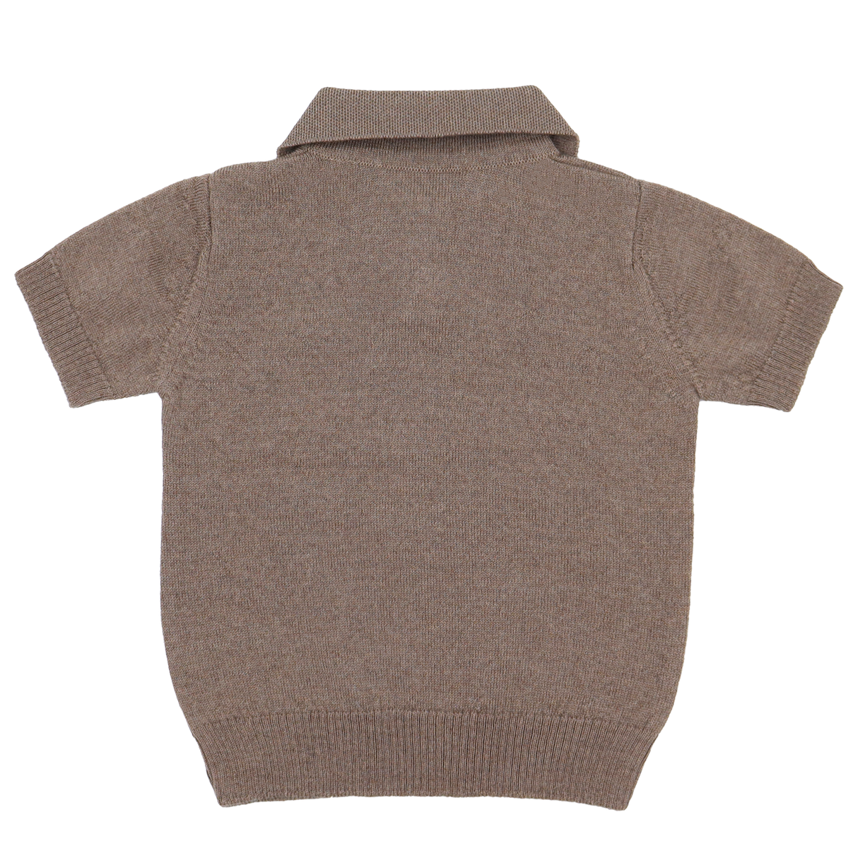 Bluză tricotată pentru copii cu guler din 100% lână merino organică