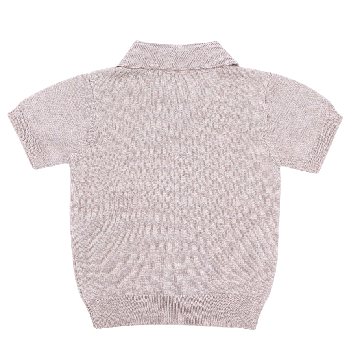 Bluză tricotată pentru copii cu guler din 100% lână merino organică