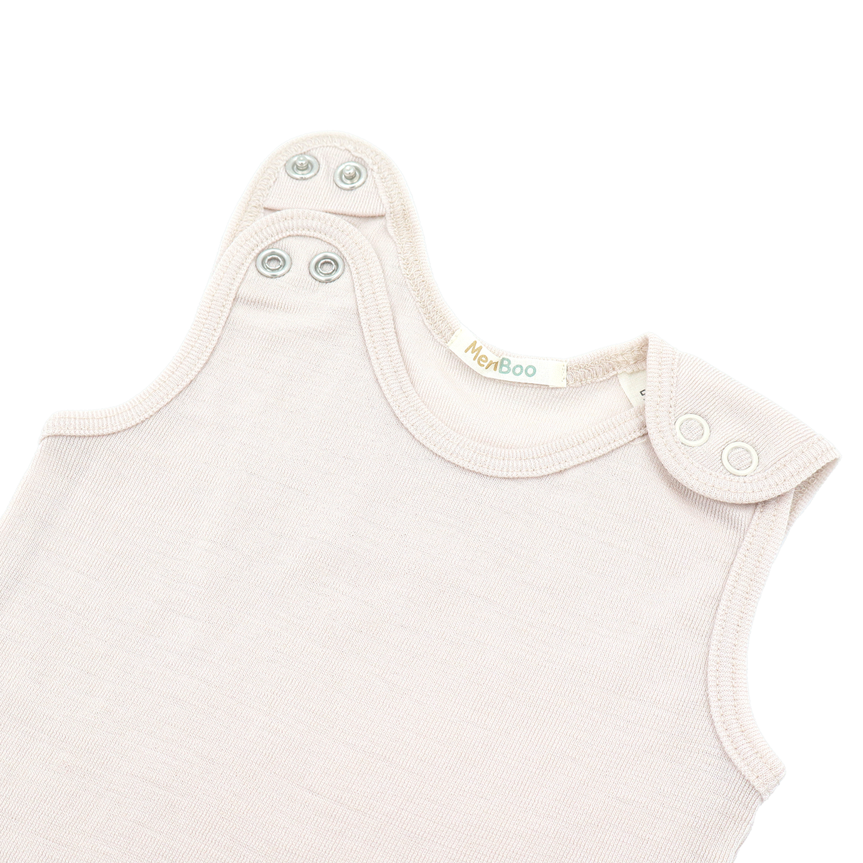 Гащеризон (ромпър) от 100% органично фино мерино с копчета на раменете