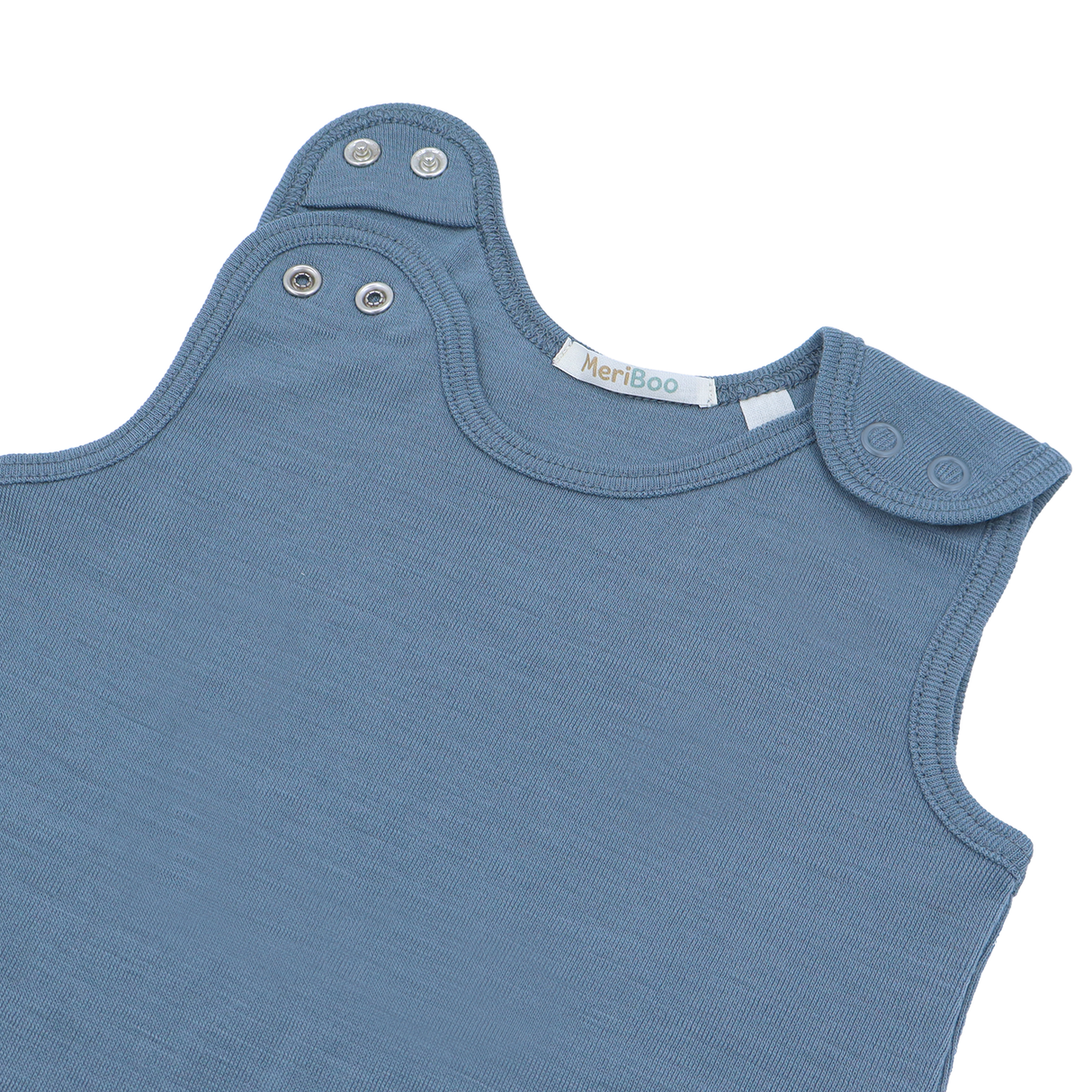Romper (playsuit) made of 100% organic fine merino with shoulder buttons