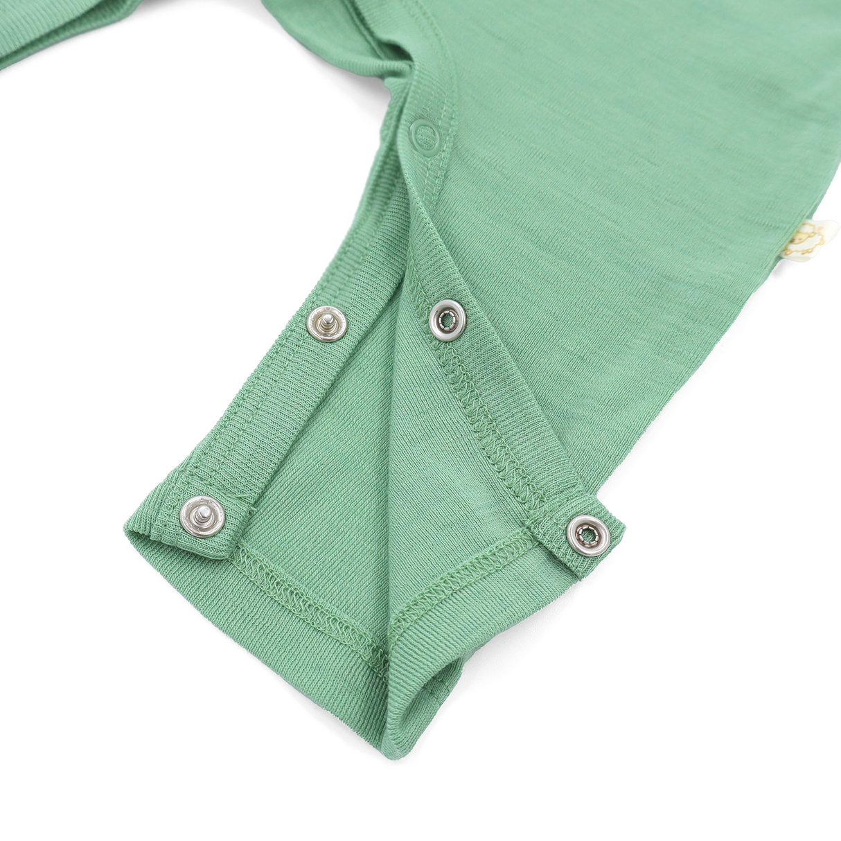 Romper (playsuit) made of 100% organic fine merino with shoulder buttons