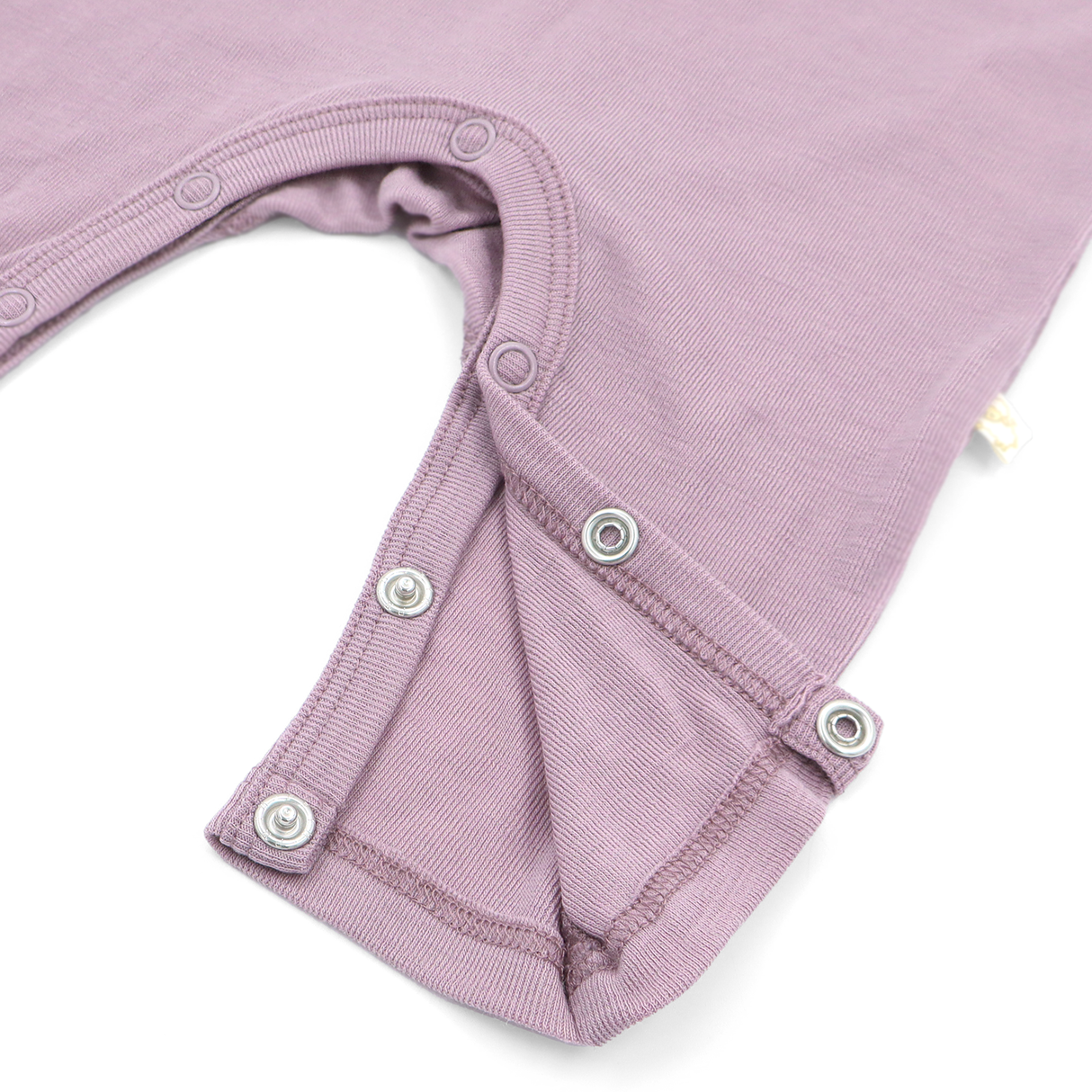 Romper (playsuit) made of 100% organic fine merino with shoulder buttons