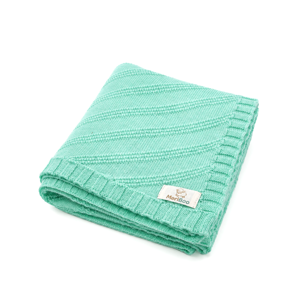 Păturică luxoasă pentru bebeluși din 100% lână merino certificată