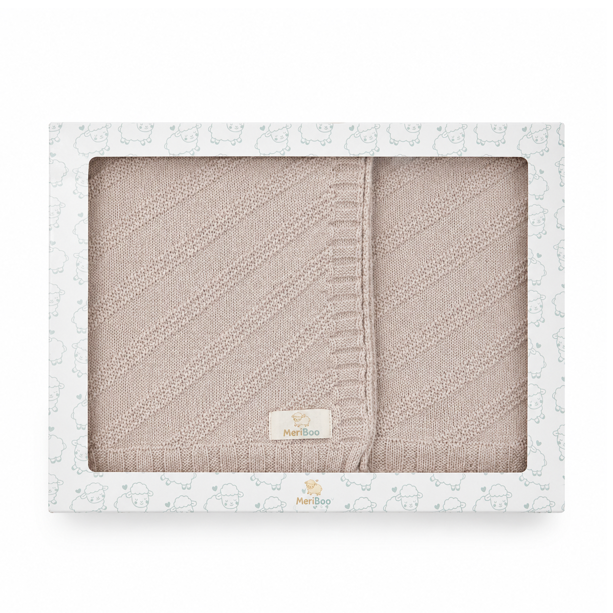 Păturică luxoasă pentru bebeluși din 100% lână merino certificată