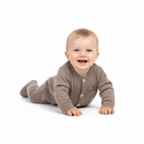 Плетен гащеризон (ромпър) от 100% органична мериносова вълна