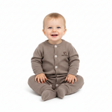 Плетен гащеризон (ромпър) от 100% органична мериносова вълна