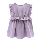 Rochie „Soft Breeze” din 100% muselină organică cu nasturi pentru îmbrăcare ușoară