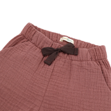 Pantaloni scurți „Soft Breeze” din 100% muselină organică