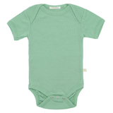 Боди с къс ръкав от 100% органична мериносова вълна