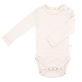 Set of 3 long-sleeved bodysuits with button-down neckline made of 100% organic merino wool
