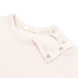 Set of 3 long-sleeved bodysuits with button-down neckline made of 100% organic merino wool