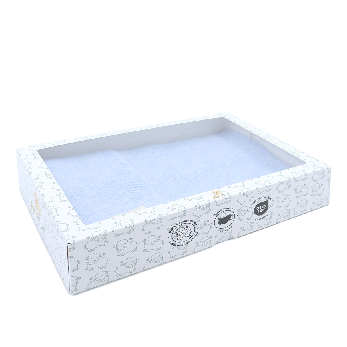 Топло и нежно одеялце от мериносова вълна MeriBoo