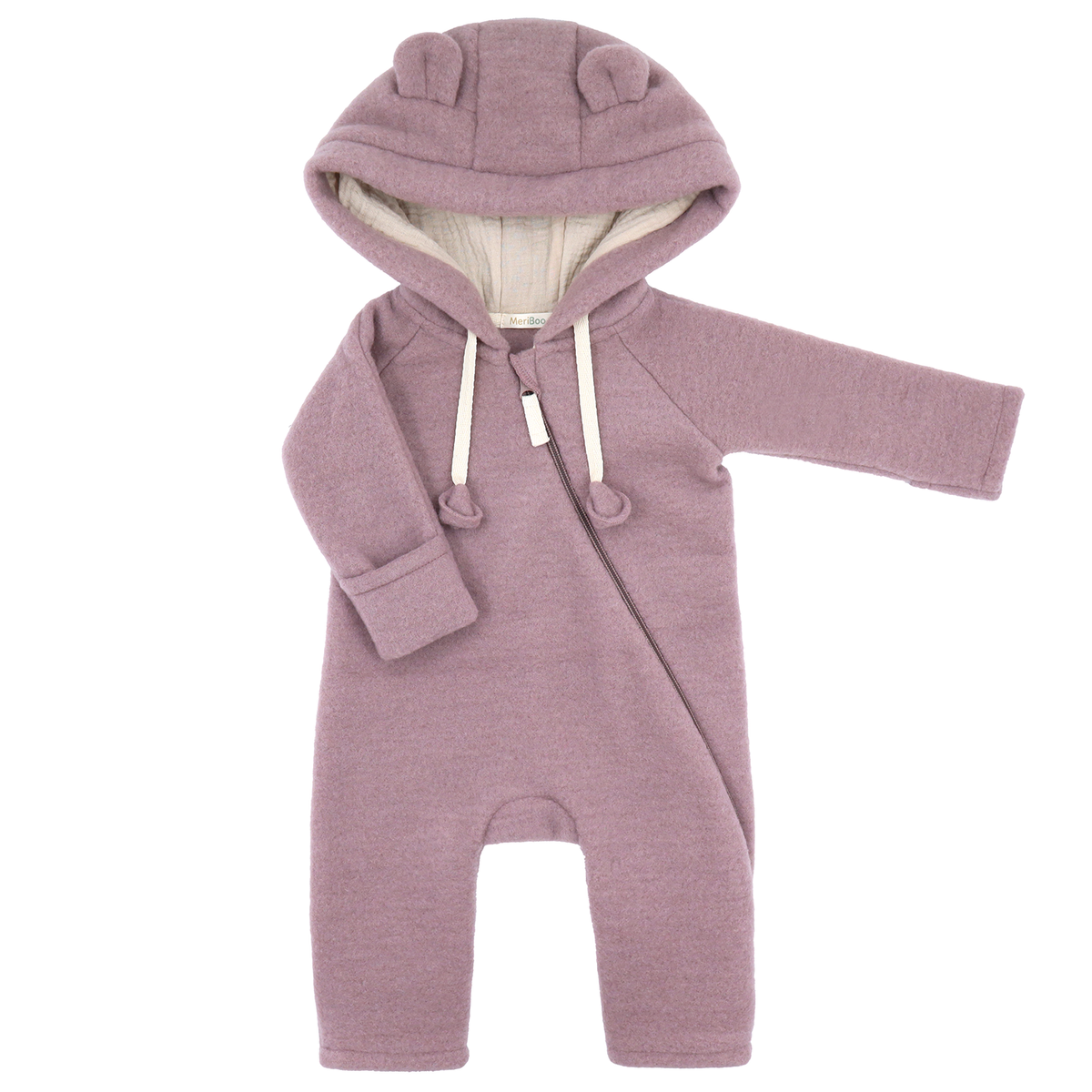 MeriBoo – Premium otroški pajac »Teddy Bear« iz merino volne