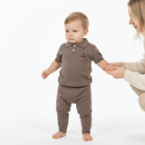 Детска плетена блузка с якичка от 100% органично мерино