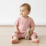 "Soft Breeze" romper made from 100% organic muslin