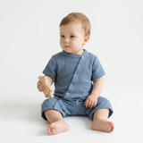 "Soft Breeze" romper made from 100% organic muslin