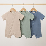 "Soft Breeze" romper made from 100% organic muslin