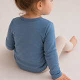 Long-sleeved top made from 100% certified fine merino wool