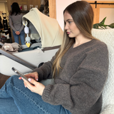 Дамски мек пуловер от органична мериносова вълна