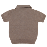 Детска плетена блузка с якичка от 100% органично мерино