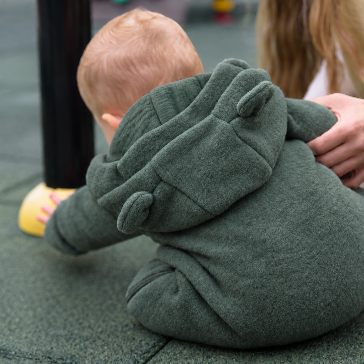 MeriBoo – Premium otroški pajac »Teddy Bear« iz merino volne