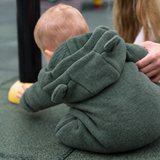 MeriBoo – Premium otroški pajac »Teddy Bear« iz merino volne