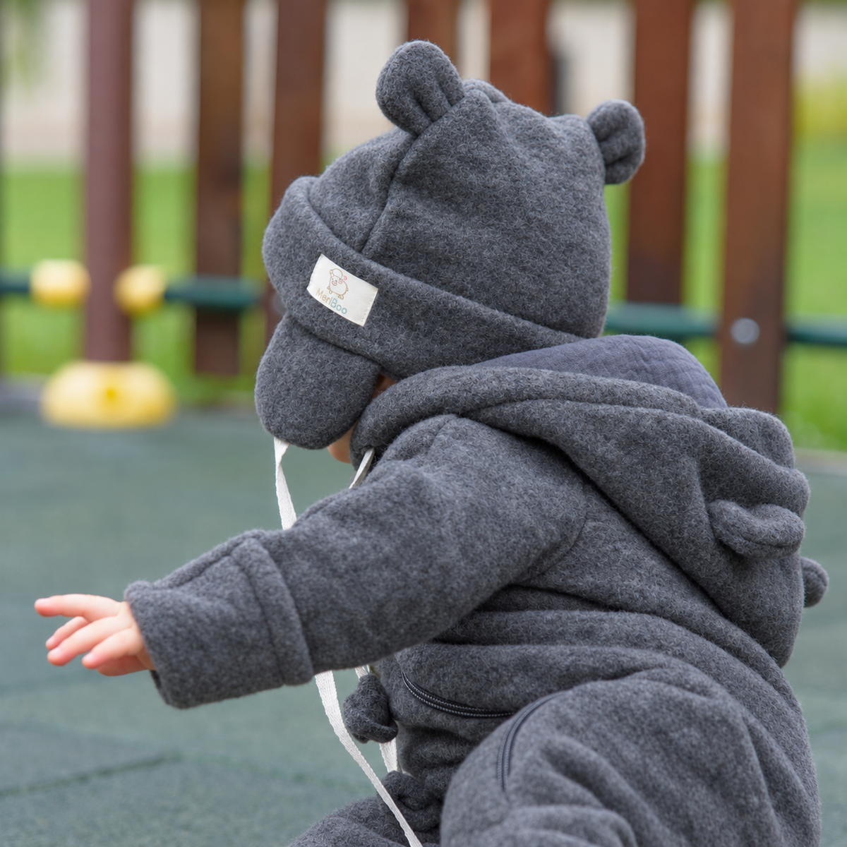 MeriBoo – Premium kapa »Teddy Bear« iz merino volne