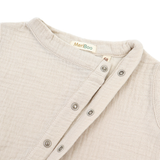 Sleeveless Romper "Soft Breeze" made of 100% organic muslin