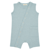 Sleeveless Romper "Soft Breeze" made of 100% organic muslin