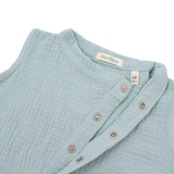 Sleeveless Romper "Soft Breeze" made of 100% organic muslin