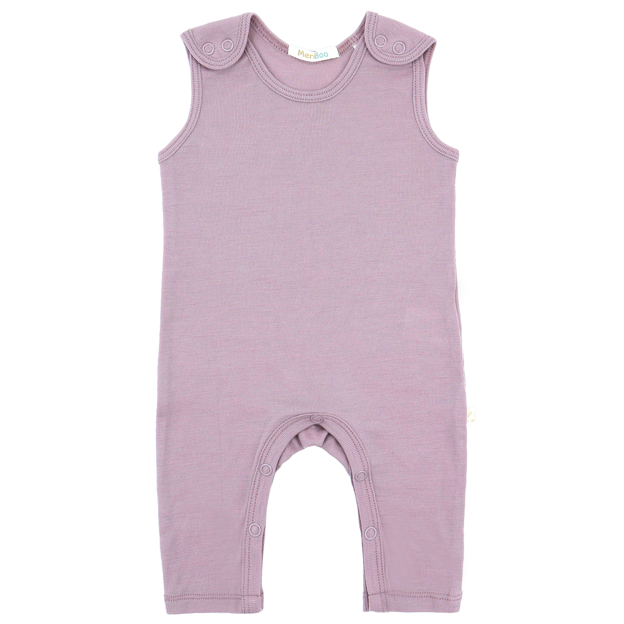 Гащеризон (ромпър) от 100% органично фино мерино с копчета на раменете