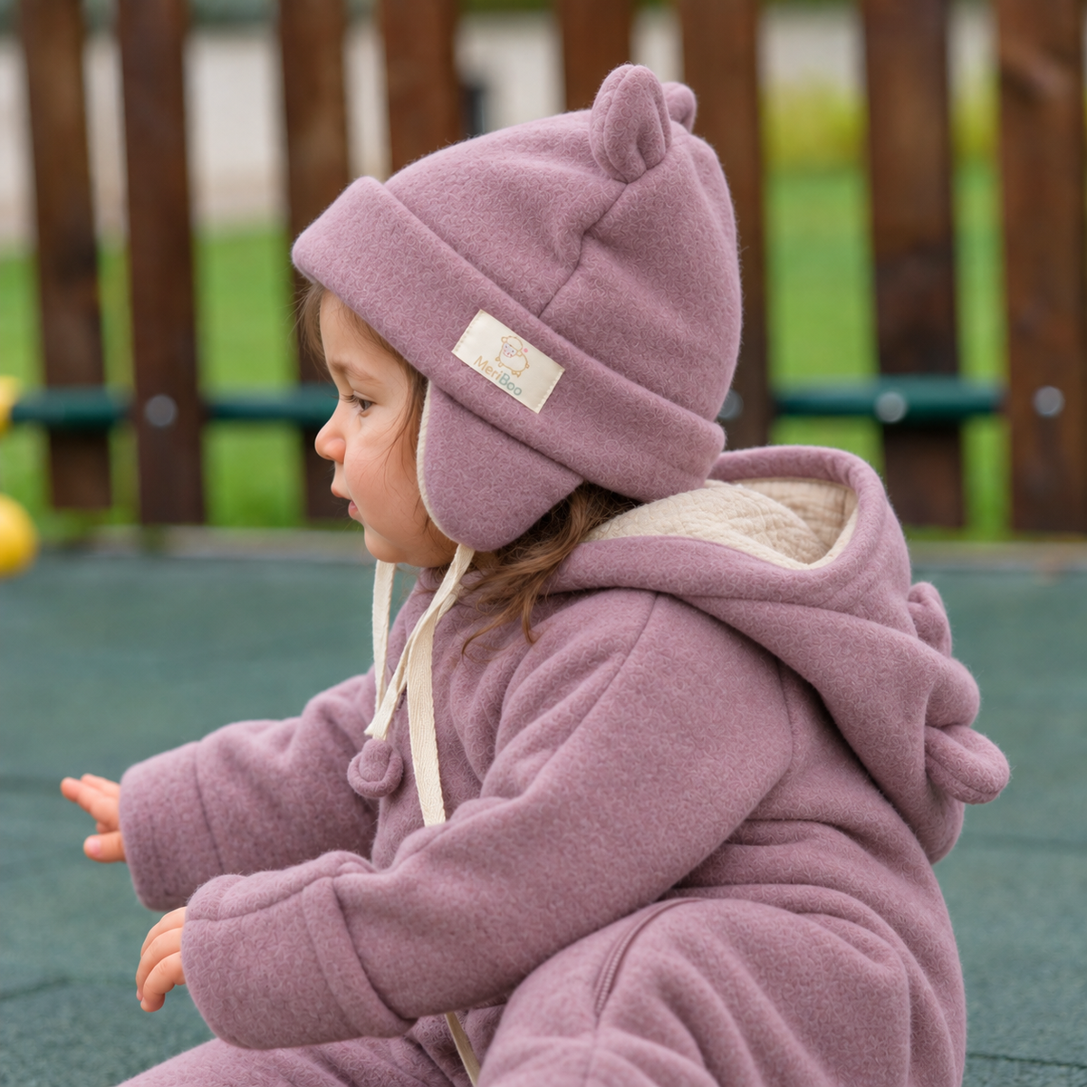 MeriBoo – Premium kapa »Teddy Bear« iz merino volne